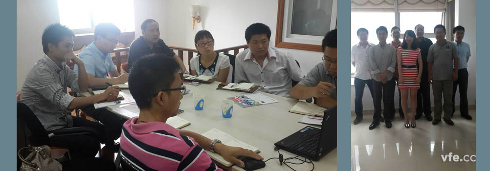 与苏州咏绎仪器仪表有限公司工作人员技术交流会现场