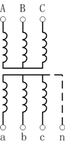 由Y联结组成的三相不接地电压互感器 由Y联结组成的三相不接地电压互感器