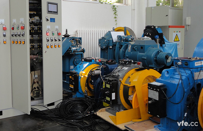 曳引机试验现场图例 曳引机试验现场图例