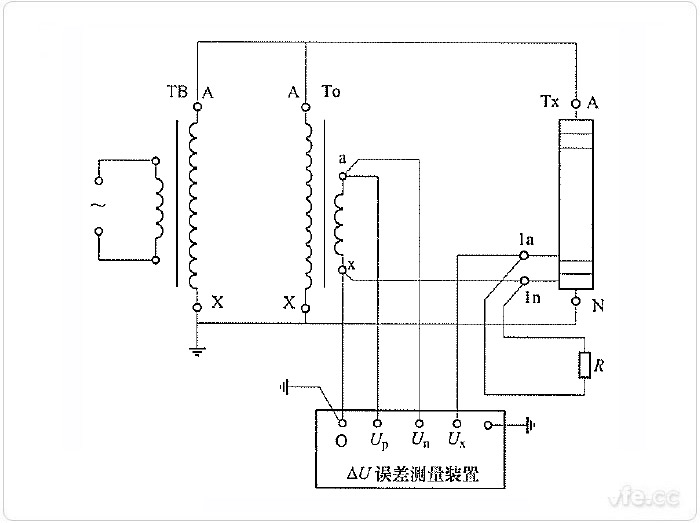 差值法原理测量非传统电压互感器误差线路 差值法原理测量非传统电压互感器误差线路