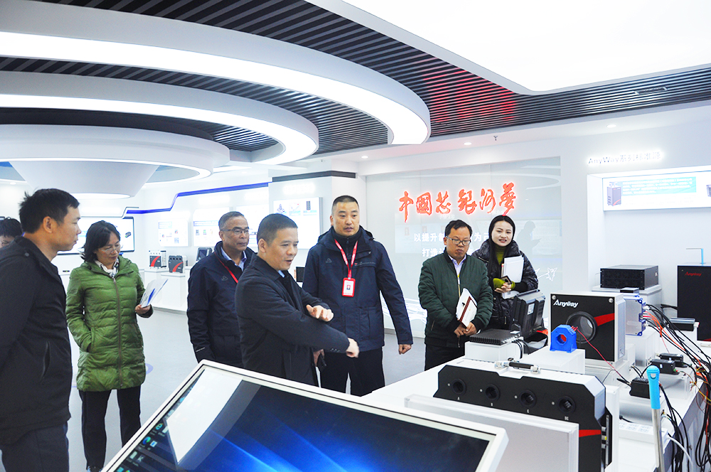 长沙经开区赖坤明主任一行莅临银河电气调研指导