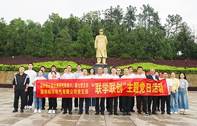 “一月一课一片一实践”联学联创——银河电气主题党日活动